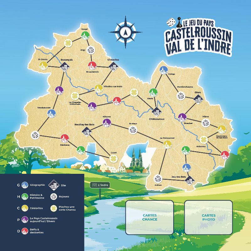 Plateau du jeu du Pays Castelroussin Val de l'Indre